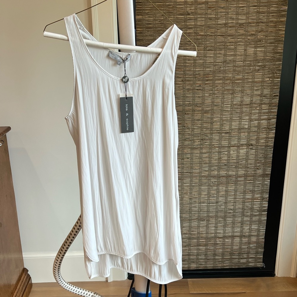 Lola and Sophie sheer tank tunic